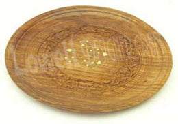 WOODEN ROUND PLATE