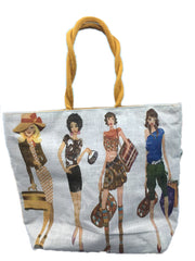 BEACH PRINT JUTE BAG