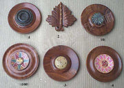 WOOD INCENSE STICK HOLDER PLATE