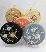 Women's Party Wear Embroidered Round