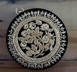 Women's Party Wear Embroidered Round