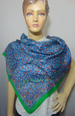 Small flower print Silk scarf