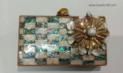 Party Golden Brass MOP Clutch Bags