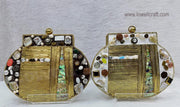 Party Golden Brass MOP Clutch Bags