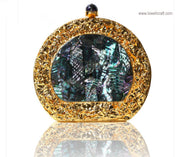Metal Handbag Mother Of Pearl Clutch Mop Bag