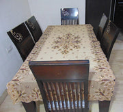 6 seater Golden Embroidered Dining Table Cover