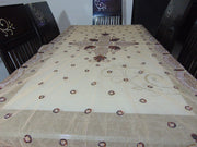 Golden Embroidered Dining 6 seater Table Cover