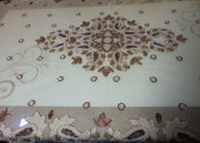 6 seater Golden Embroidered Dining Table Cover