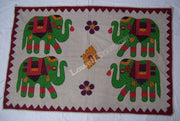 Four Elephant Jogi Table Runner