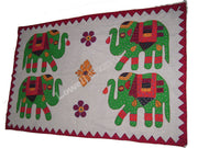 Four Elephant Jogi Table Runner