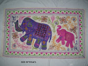 Zari Ari Embroidery Table Runner