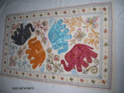 Zari Ari Embroidery Table Runner