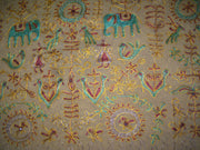 Silk  Ari Embroidery Table Runner