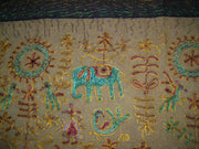 Silk  Ari Embroidery Table Runner