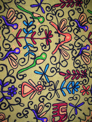 Wool Ari Embroidery Table Runner