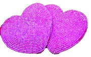 HEART DESIGN BEADED COASTER