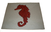 SEA HORSE BEADED COASTER PLACEMAT