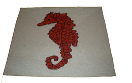 SEA HORSE BEADED COASTER PLACEMAT