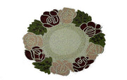 FLOWER DESIGN BEADED COASTER PLACEMAT