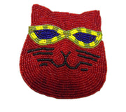 Cat Shape Beaded Coaster placemat