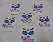Cat Shape Beaded Coaster placemat
