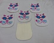 Cat Shape Beaded Coaster placemat