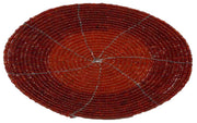 Embroidery Round Bead Coaster Placemat