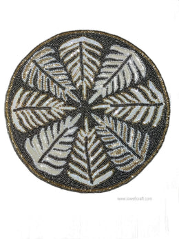 Leaf design Handwork Beaded Table Runner
