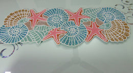 Handcrafted star design Beaded Table Runner
