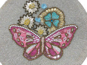 Butterfly Beaded Christmas table mat