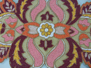 Flower Multicolour Beaded Glass Table Runner