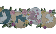 Multicolor rabbit Table Runner Placemat