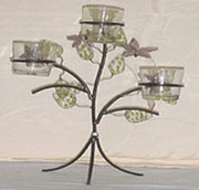 Wrought Iron Wall Mounted Candle Holder