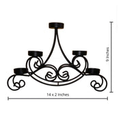 Metal Stand Glass Cup 3Votive Tealight Candle Holder