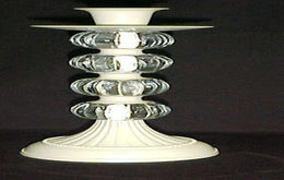 Metal Off white Candle Holders