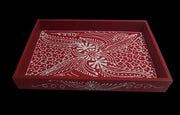 HAND PAINTED WOODEN TRAY