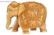 ELEPHANT WOOD CARVING HANDICRAFTS