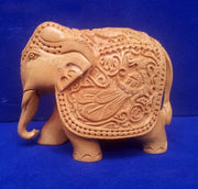 HAND CARVED WOODEN ELEPHANT