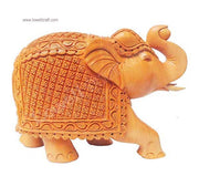 HAND CARVED WOODEN ELEPHANT
