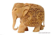 HAND CARVED WOODEN ELEPHANT
