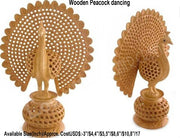 WOODEN PEACOCK (CARVED & UNDERCUT)