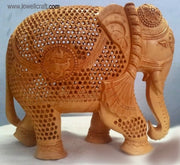 WOOD HAND CARVED ELEPHANT CHRISTMAS DECOR GIFTS