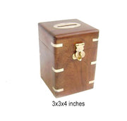 wooden money box