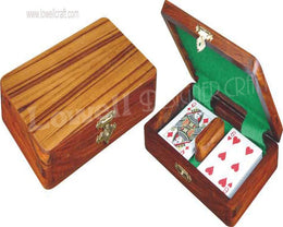 Wooden Playing Card Box