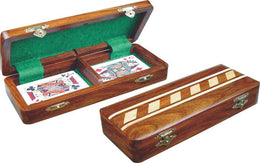 Wooden Playing Card Holder Case