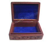 WOODEN  CARVING JEWELERY BOX