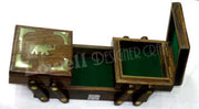 DOUBLE FOLD WOODEN JEWELRY BOX