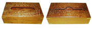 WOODEN TISSUE BOX, TISSUE PAPER HOLDER
