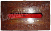 WOODEN ANTIQUE RUSTED LOOK HANDCRAFTED TISSUE BOX