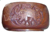 CARVED WOODEN  JEWELERY BOX